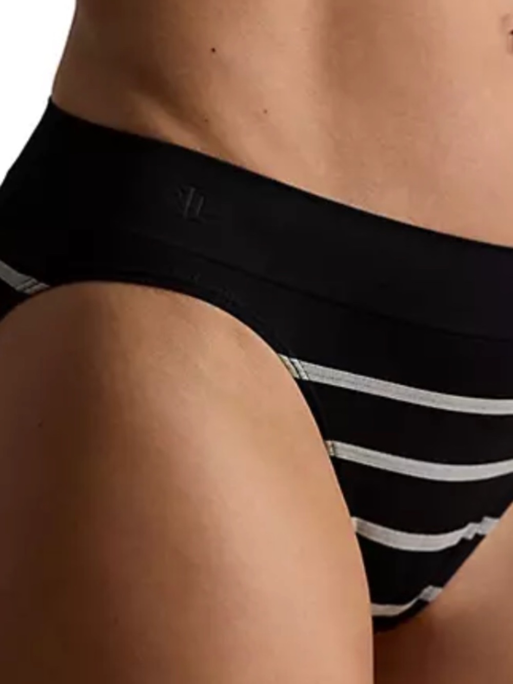 Lauren Ralph Lauren Womens Seamless Hipster Bikin Blackwarm Sand XS